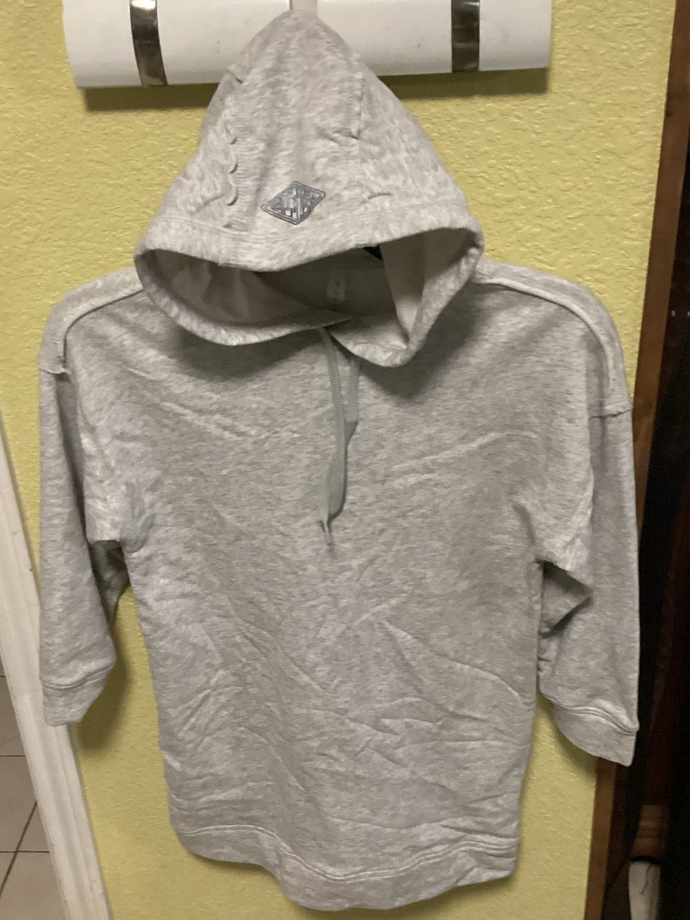 Fabletics Kids Light Gray Hoodie Pullover